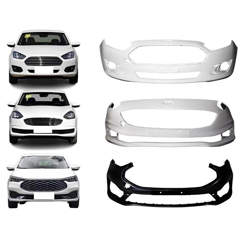 

Неокрашенный передний бампер для Ford Escort 15-18, 19-20, 2021. Автоаксессуары, обвес.