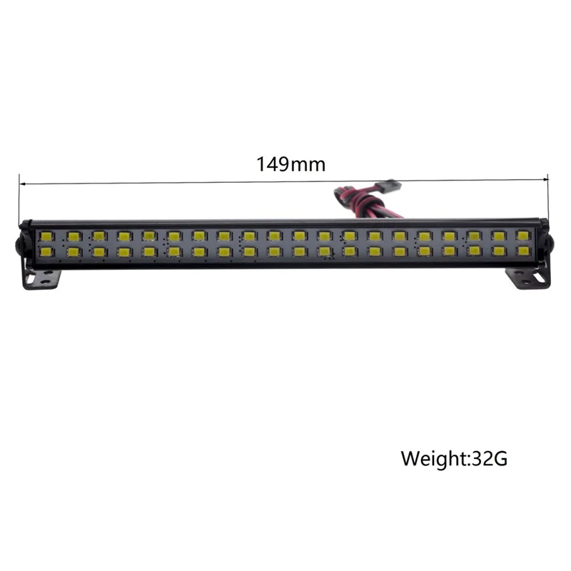 149MM 40 LED Light Bar Lampa dachowa do Axial SCX10 90046 Traxxas TRX4 Slash Rustler 1/8 1/10 RC Crawler Car