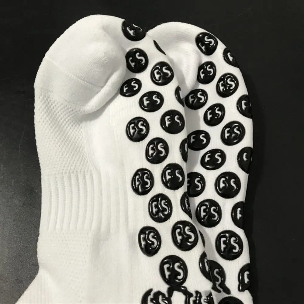 5/6 Pairs Professional Dispense Soccer Tube Socks Breathable Football Men Sports Sock Cotton Non Slip Mid Calf Socks Men