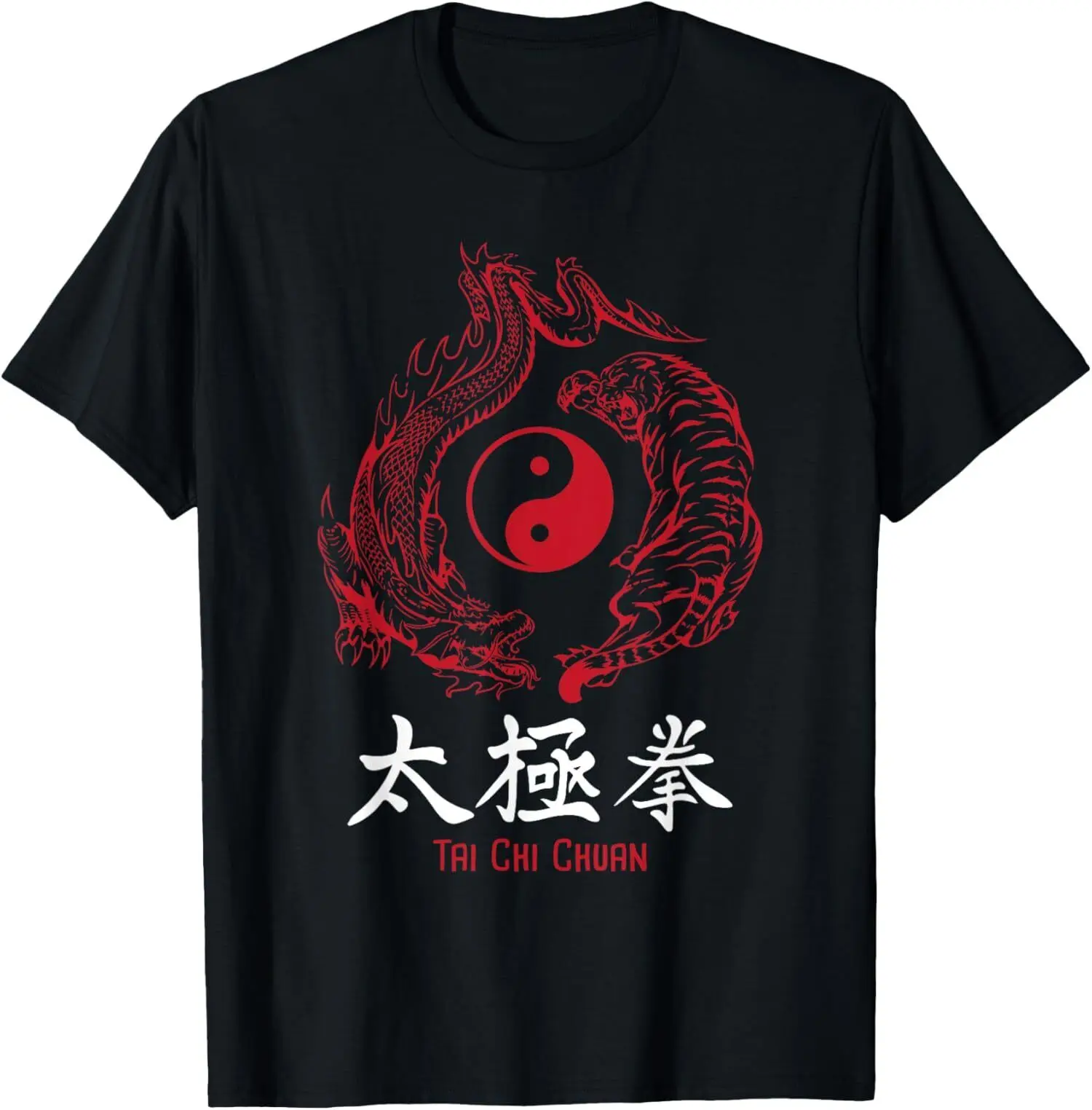 Tai Chi Chuan Spiritual Meditation Body Health T-shirt non-gender shirt Oversized short-sleeved crewneck casual clothing