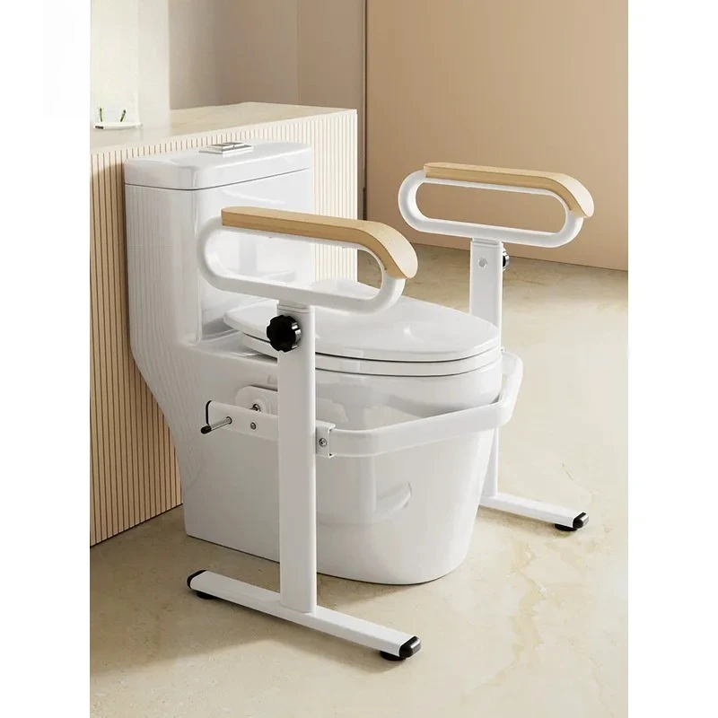 For Toilet Armrest No Drilling Elderly Safety Handle Non Slip Bathroom Aid for Seniors to Stand Up Securely in Shower or WC
