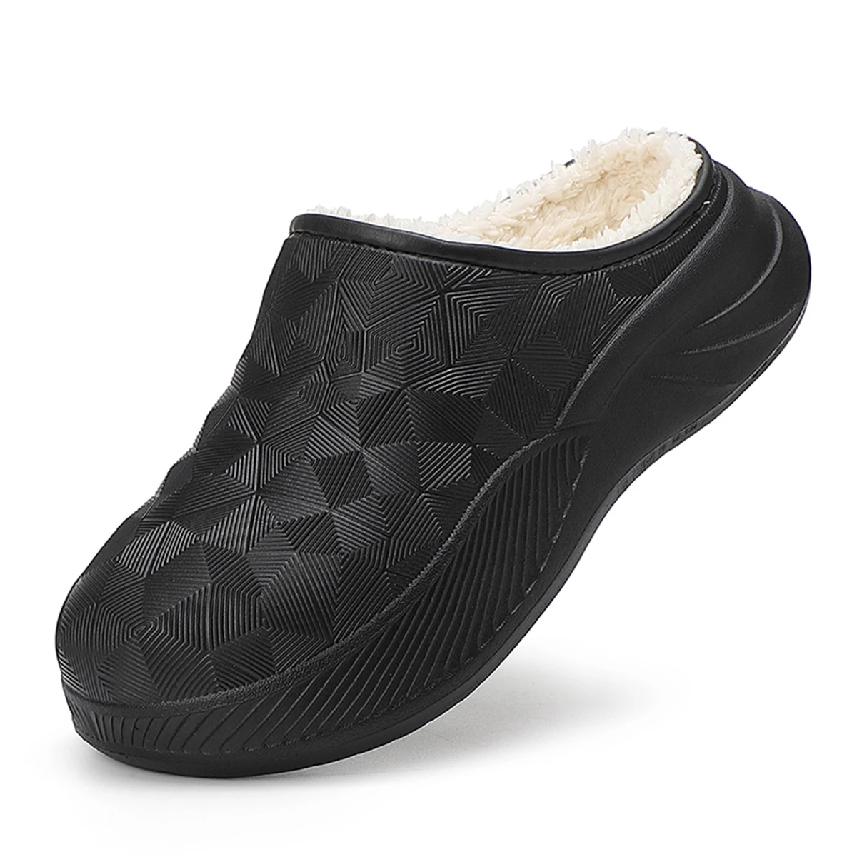 

Thick Sole Home Indoor Outside Men And Women Couples waterproof Winter Household Warm Fluffy Slippers Plush Cotton Shoes Ladies