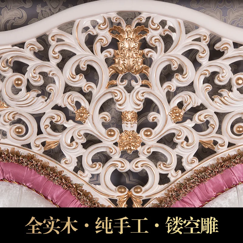 European 1.8 meters double American bed princess wedding bed new furniture