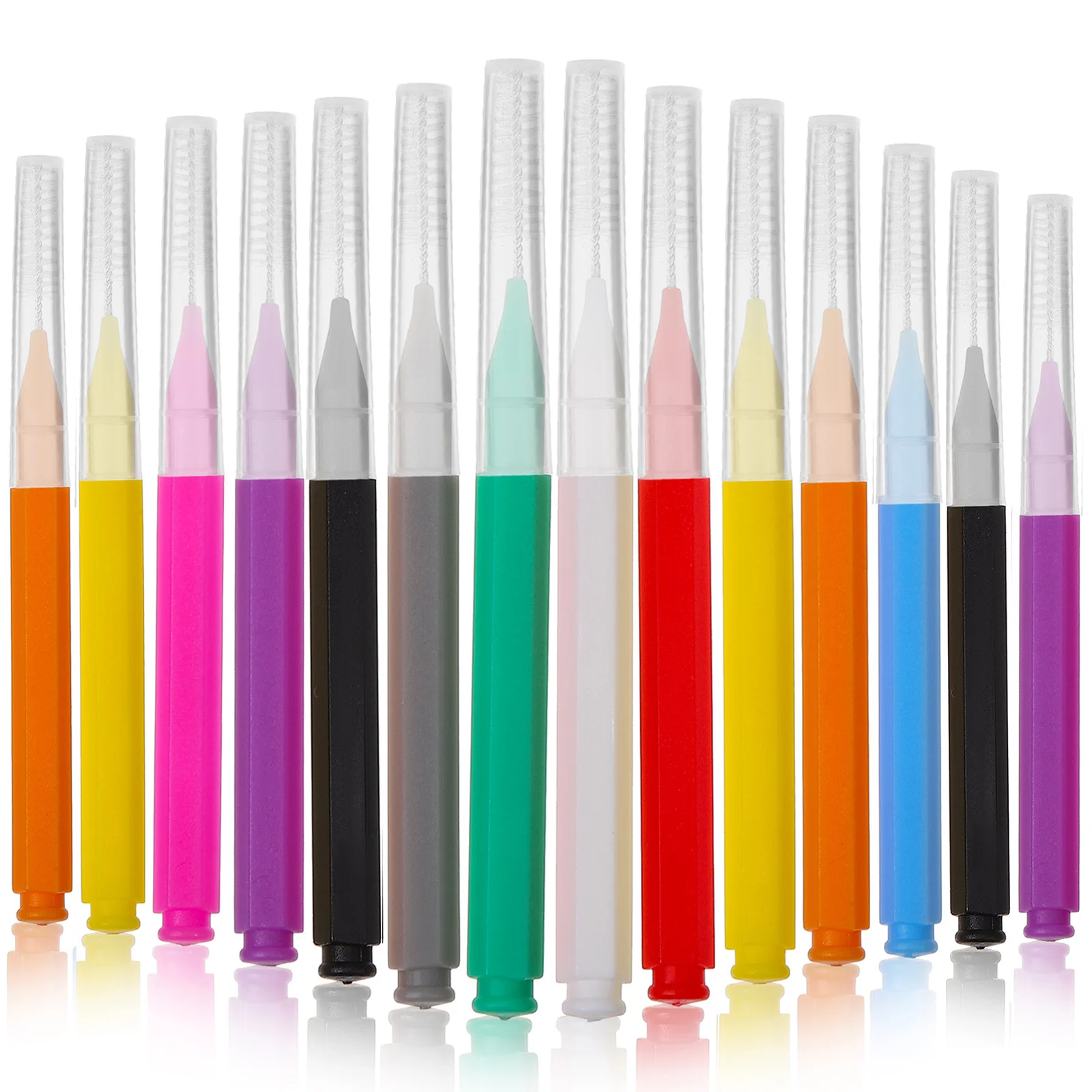 

100Pcs Braces Interdental Cleaning Brushes Portable Stainless Steel Dental Picks Toothbrush for Between Teeth