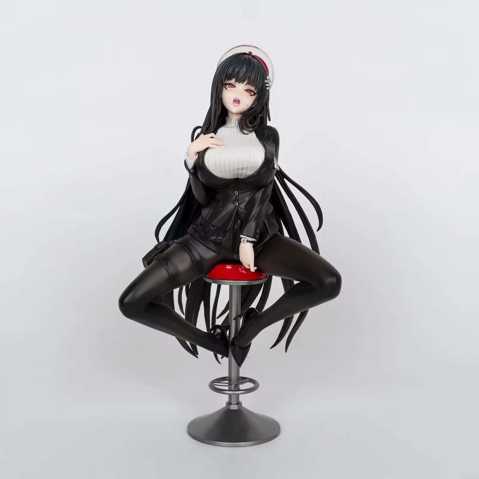 

2025 Anime Beautiful Girl Tune Month Li Yin Chang Fu Black Silk Sitting Posture Two-Dimensional Ornaments Hand Model Gk Gift.