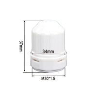 4pcs Water Distributor Regulating Cap M30X1.5 Temperature Control Valve Switch For Floor Heating Manifolds Radiator Thermostats