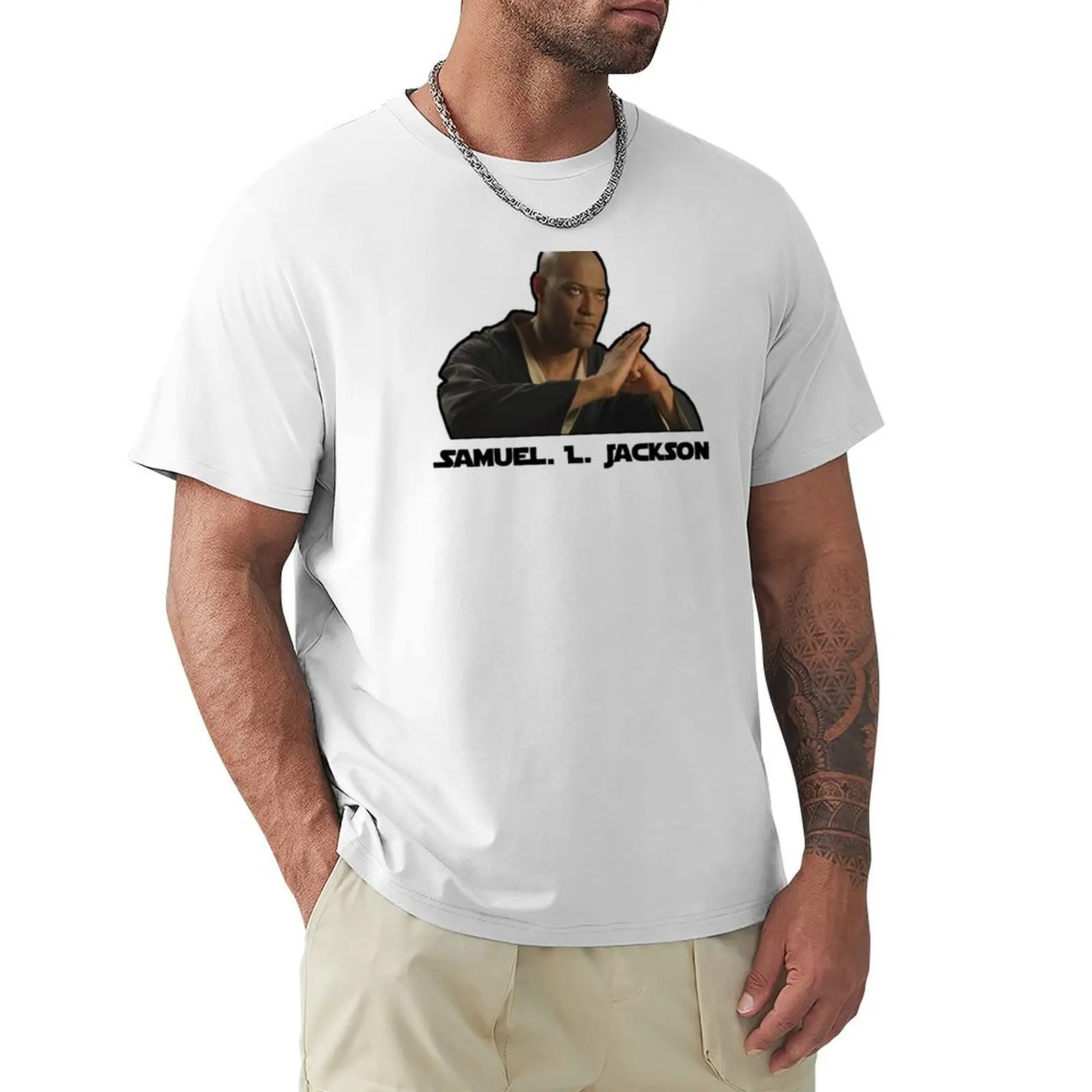 Mother F Its Samuel L. Jackson T-shirt korean fashion boys whites workout shirts for men