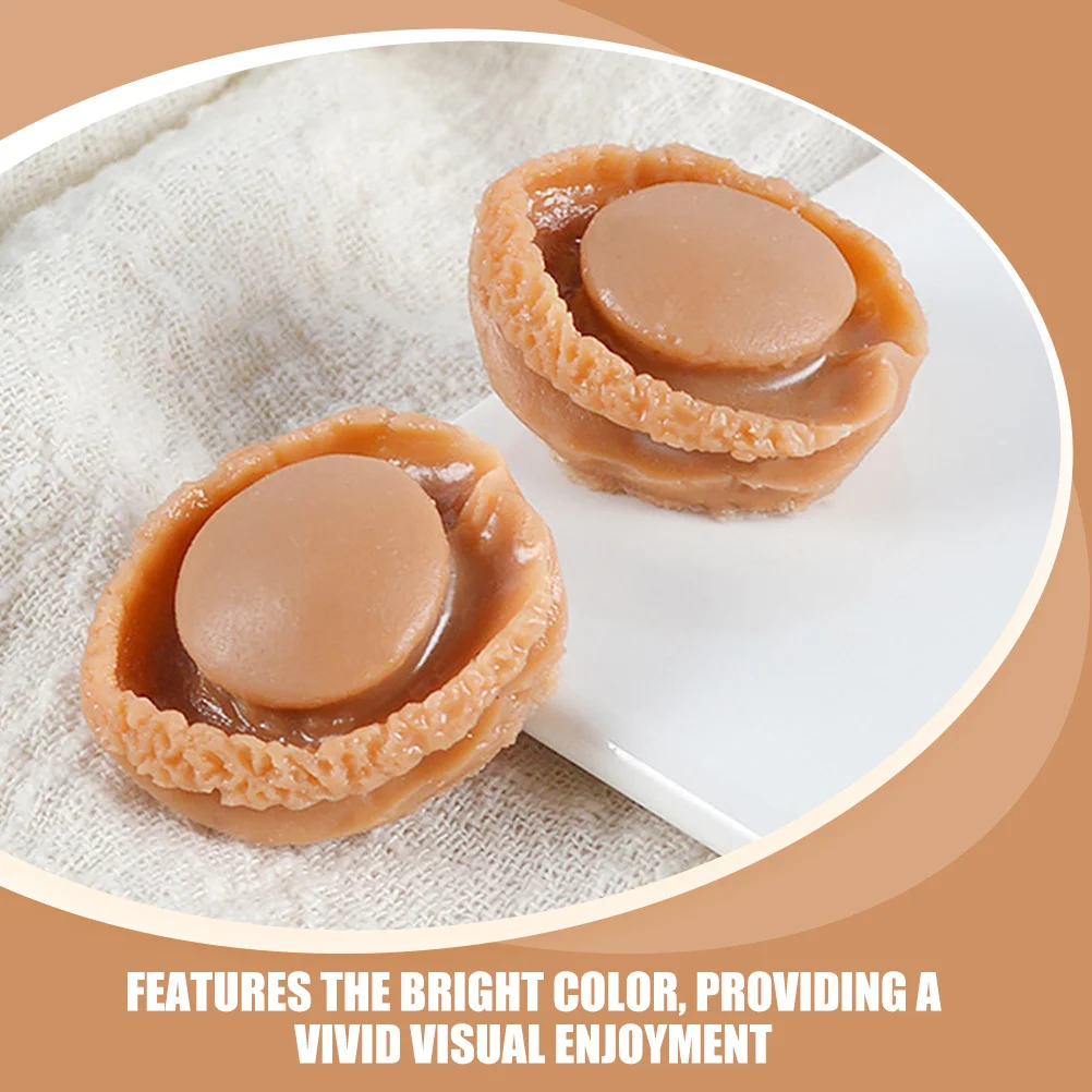 4개 미니 전복 음식 모형 재사용 가능한 플라스틱 장식 DIY 공예 미니어처 음식 소품 인형집 주방