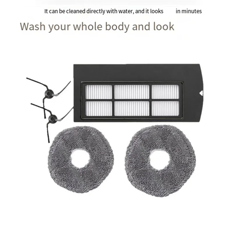 A21F-Fit For Eufy X9 Pro Robot Vacuum Replacement Parts Side Brush Hepa Filter Mop Cloth Accessories