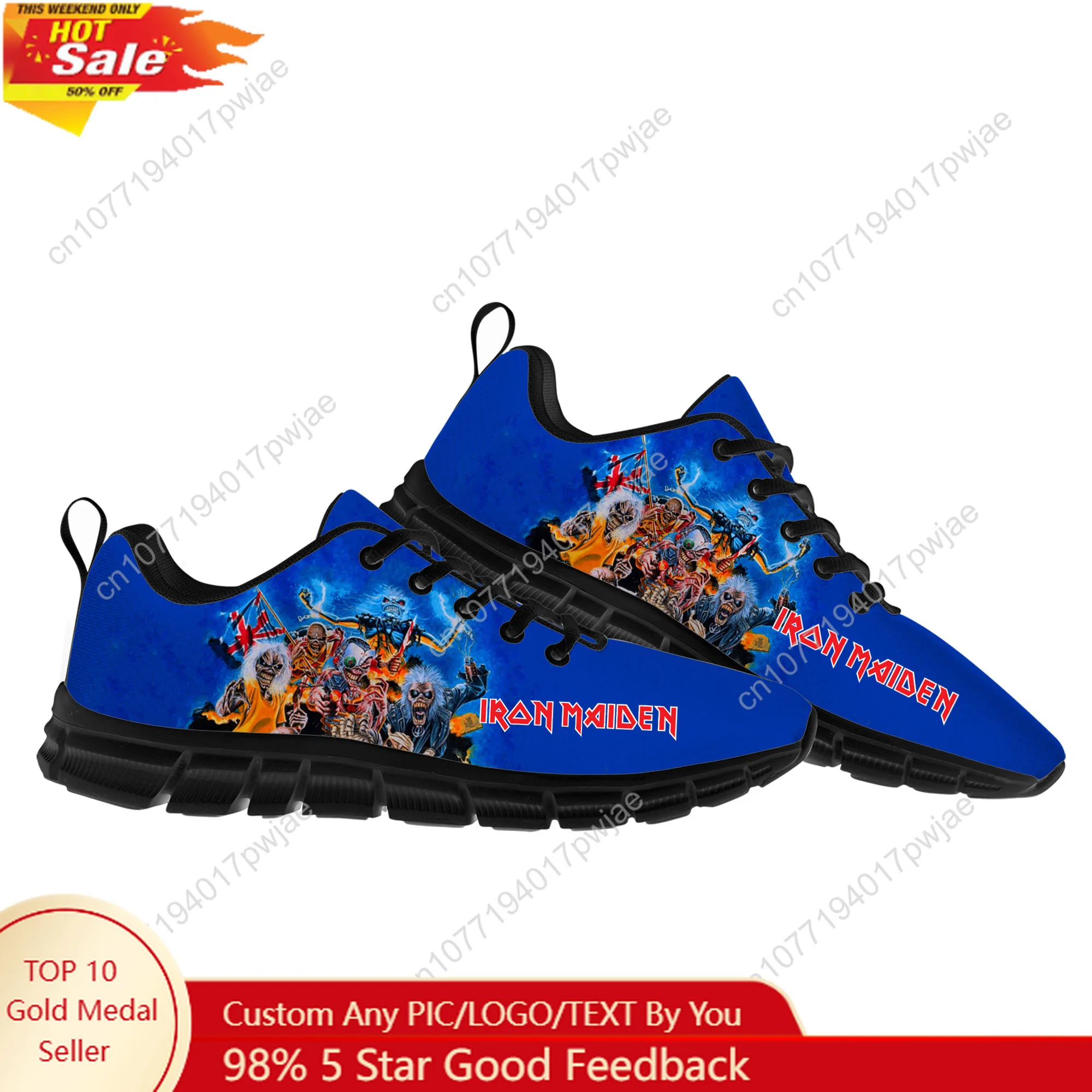 

I-Iron M-Maidens Rock Band Sports Shoes Mens Womens Casual Running Shoes