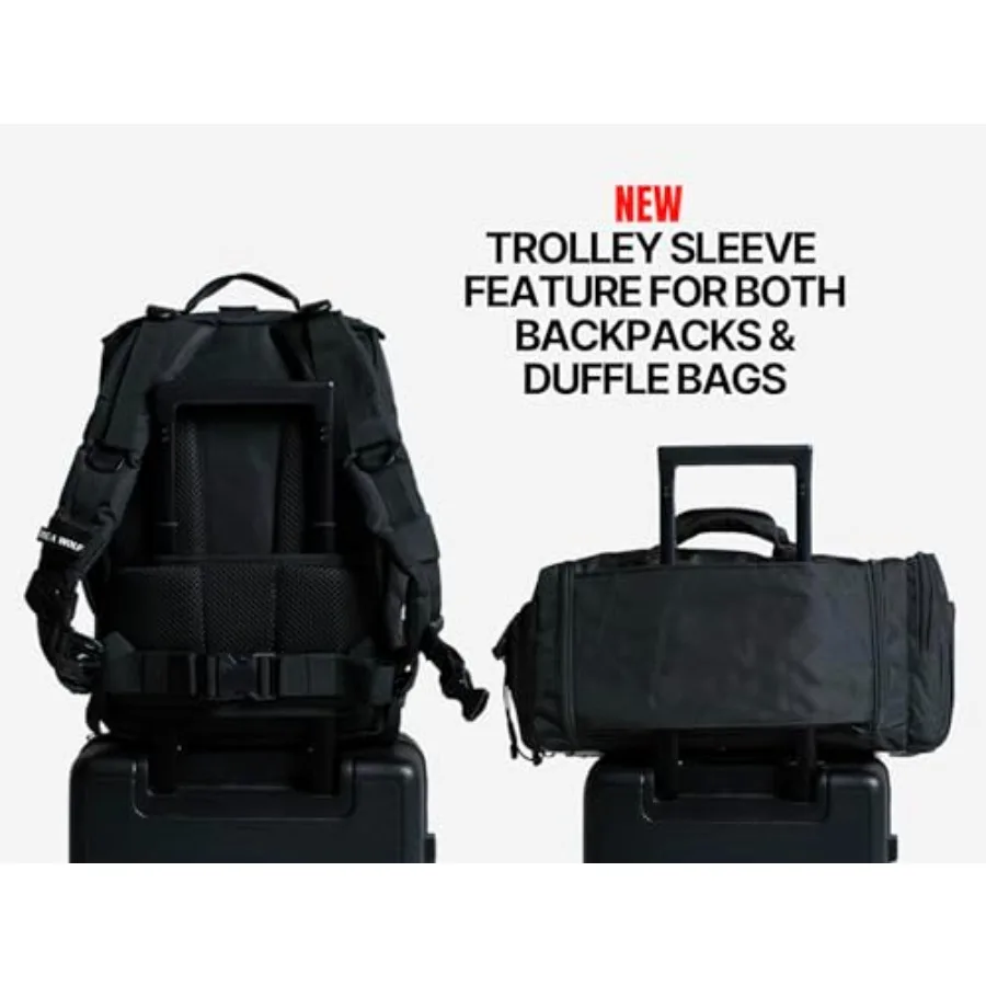 WOLFpak 45L Athletic Gym Rucksack – Robustes, wasserdichtes 1000D-Oxford-Material mit MOLLE-Gurtband, Laptoptasche und Dual-Cup-Halterung