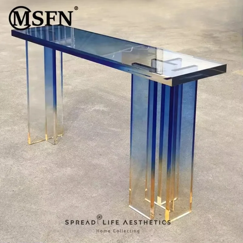 

Креативный модный квадратный журнальный столик TAO с градиентной окраской для гостиной/виллы (образец)