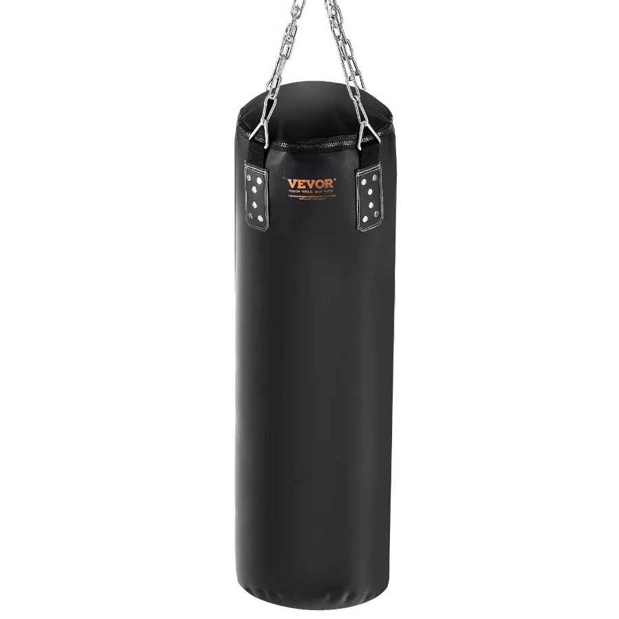 

Punching Bag for Adults 4ft PVC Heavy Boxing Bag Set Punching Bag with Chains and Gloves Hanging Boxing Bag for MMA Karate Jud