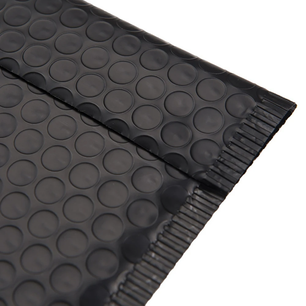 50 STKS Zwarte Bubble Enveloppen Tas Waterdichte Foam Bubble Mailers Express Verzending Envelop Zakken Self Seal Verpakking Organizer Bag