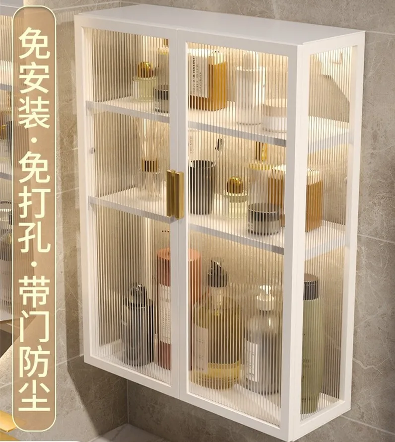 

No Punching Toilet Rack Wall-mounted Cosmetic Storage Rack Bathroom Washstand Toilet Toilet Top Shelf