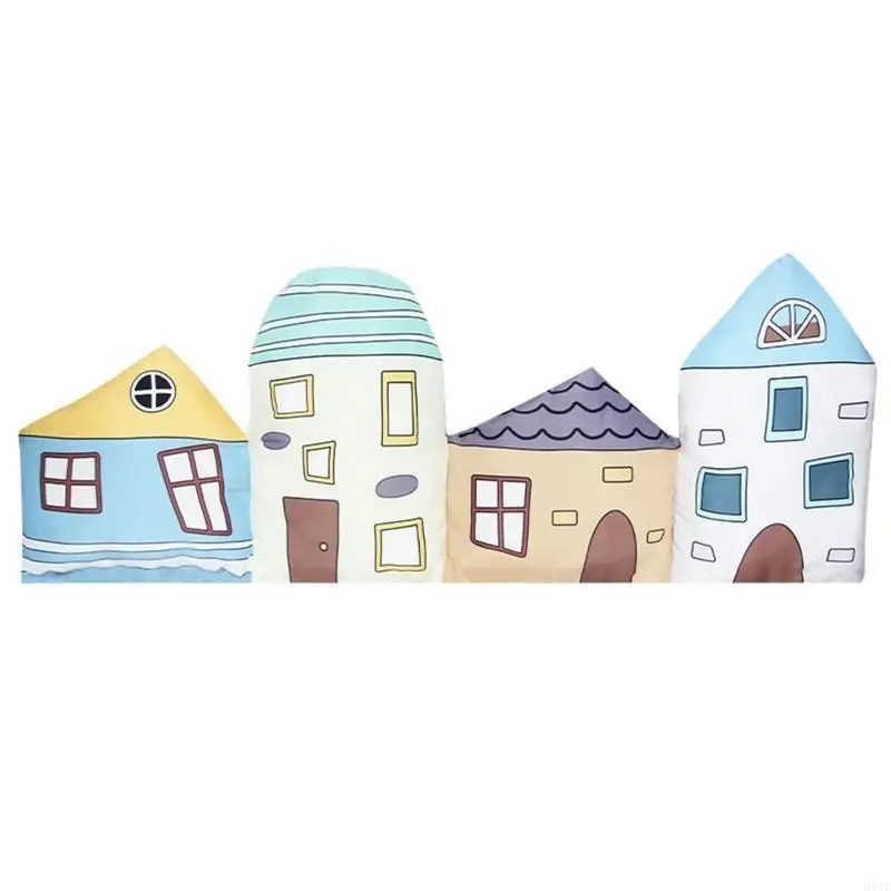 

581F Baby Bumper Bed Cartoon Cushion Bumper for Infant for Bebe Crib Protector Cot