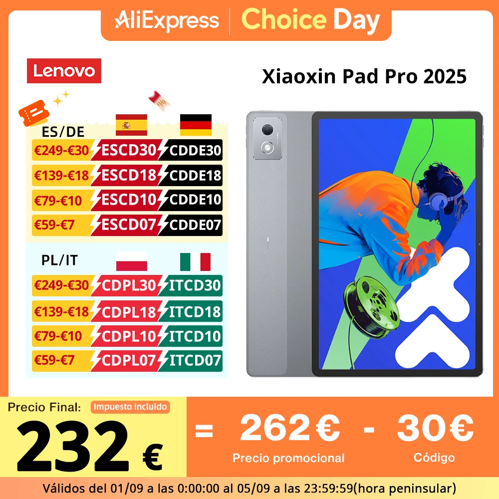 Lenovo Xiaoxin Pad Pro 12.7" 144Hz, Dimensity 8300