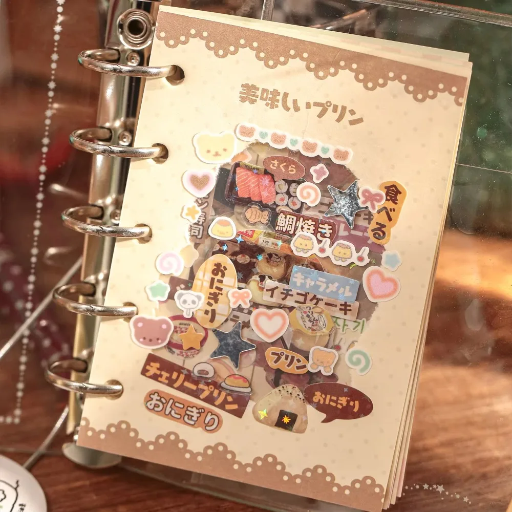 Kawaii 30 Sheets DIY Decorative Stickers Retro Flavour House Series Cartoon Cut Film Sticker Book Cute Scrapbook Stickers Gift