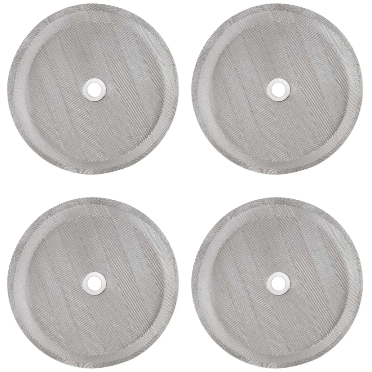 4 Pcs 4 in Stainless Steel Replacement Coffee Filter Mesh,for 1000 Ml ,8 Cup French Press Coffee Makers and Tea Machines