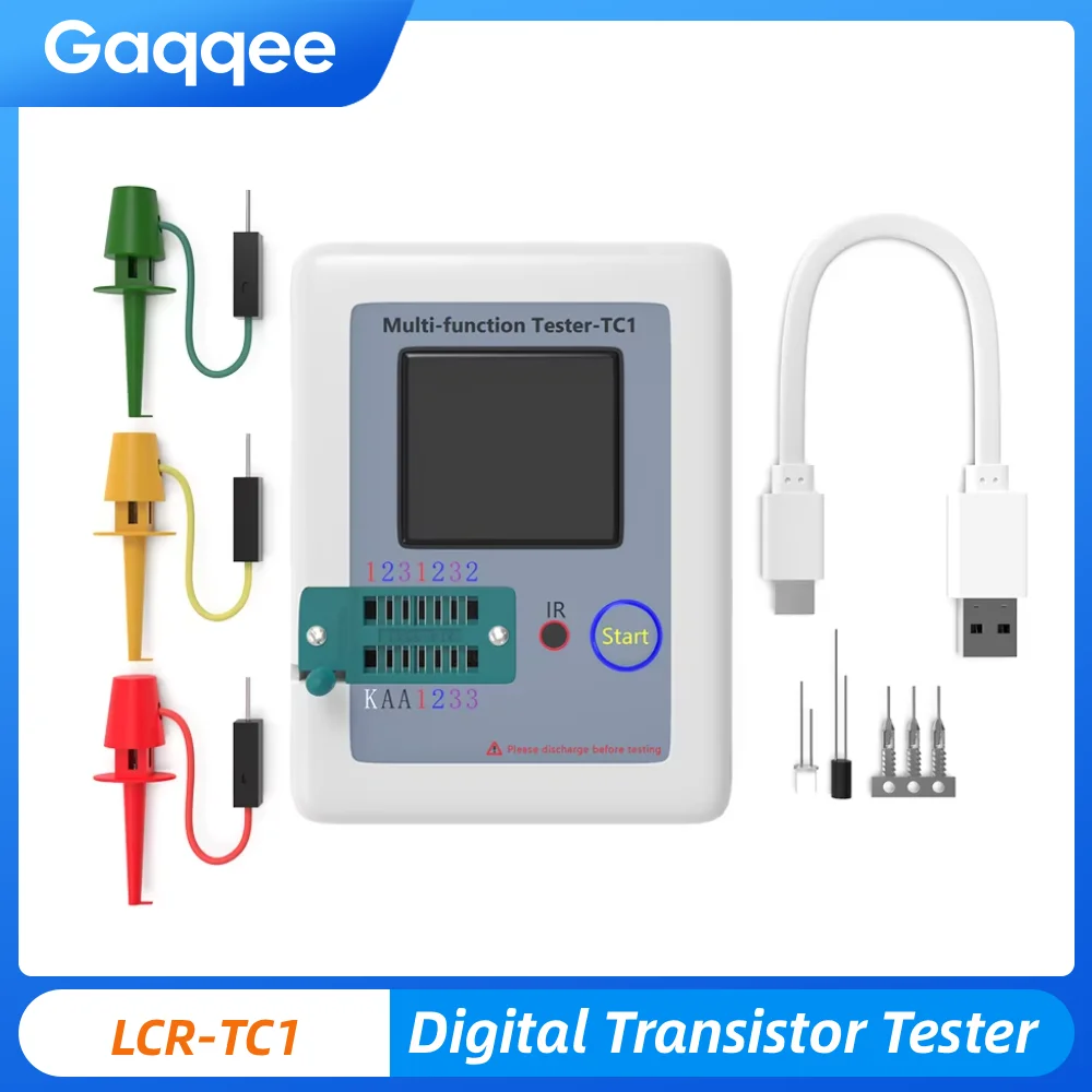 LCR-TC1 LCR-T7 Transistor Tester Multimeter LCD Diode Triode Capacitor Resistor Test Meter MOSFET NPN PNP Triac MOS/PNP/NPN