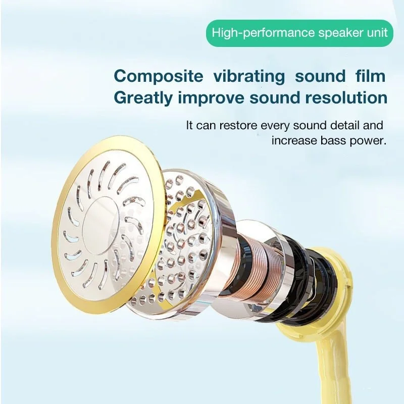 3.5MM In-Ear Headphone Running Music Game Earphone Noise Cancel For Mobile Phone PC Laptop With Mic Color Wire Stereo Earphone