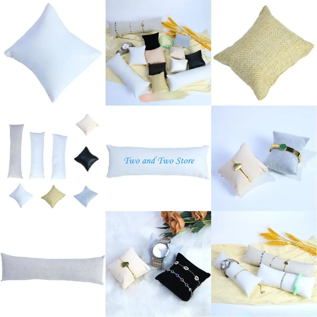 

HX6F Set of 9 Jewelry Box Cushion Comfortable Bangle Bracelet Bangle Storage Pillow