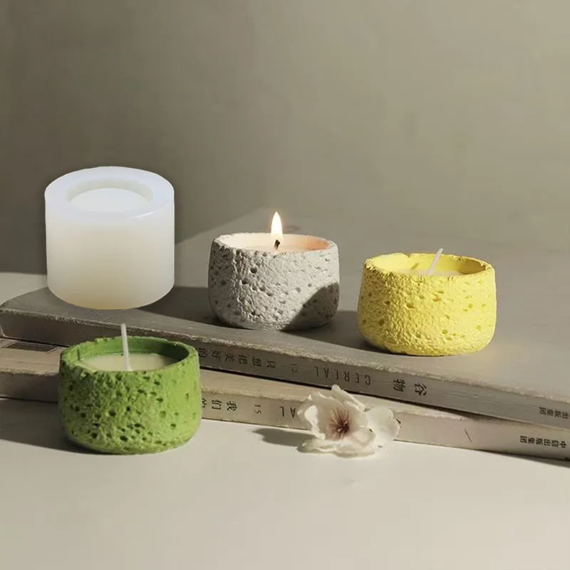 Silicone Mold Candle Cup Making Candle Vessel DIY Cement Concrete Storage Box DIY Scented Candle Container