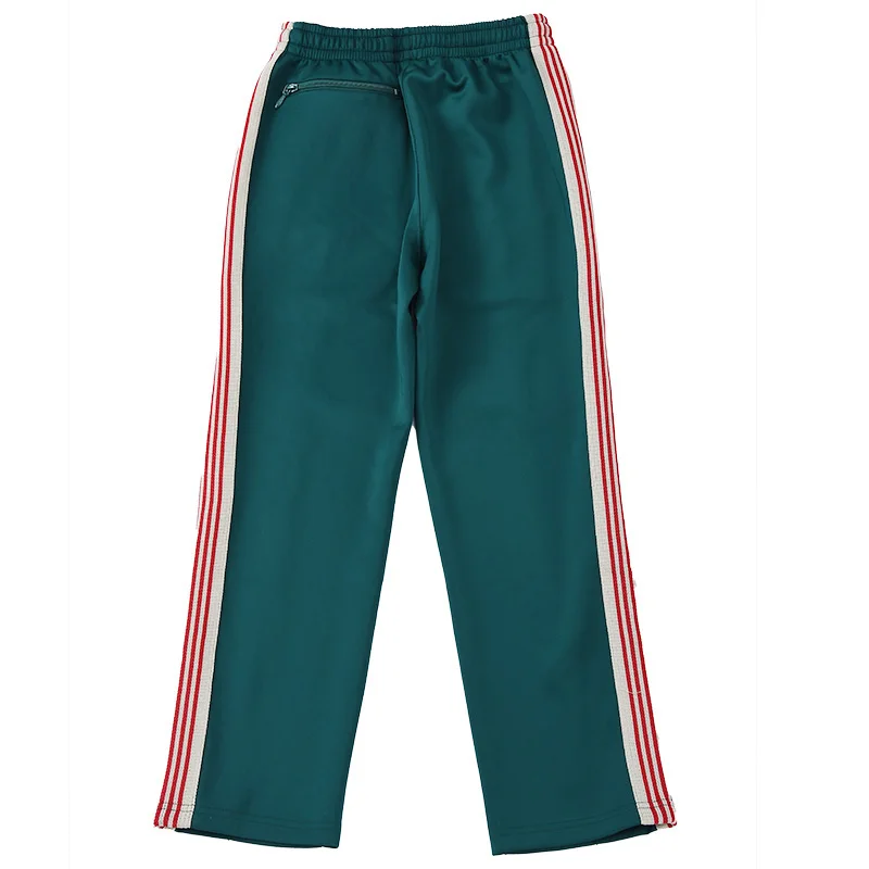 Dark Green New Trousers Men Woman Best Quality Loose Side Edge Weaving Embroidery Sweatpants Straight Cylinder Pants