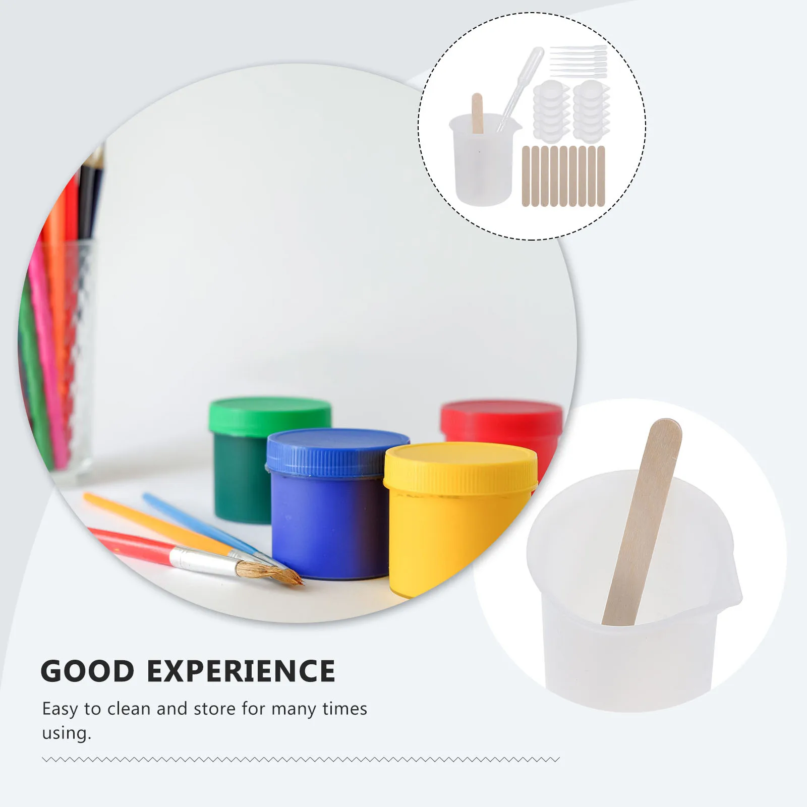 

1Set Epoxy Resin Mixing Cups Tools Measuring Cups for Resin DIY Handmade Crafts Pigment Stirring Toning Measuring Cup