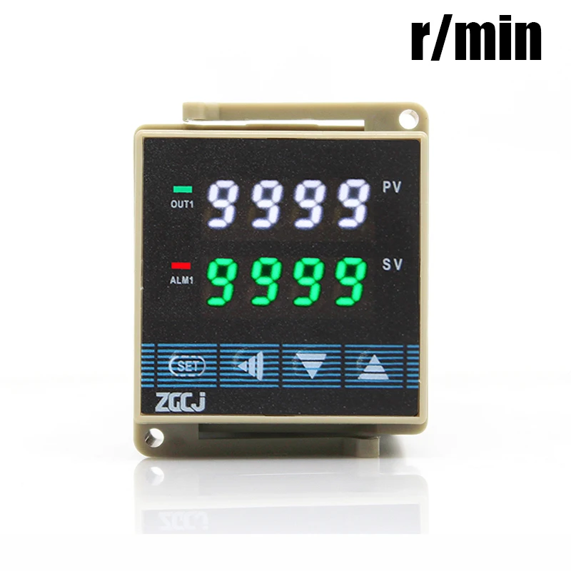 4-20mA input 0-9999 r/min rpm meter indicator with low alarm and high alarm relay output Din type Digital speedmeter Tachometer