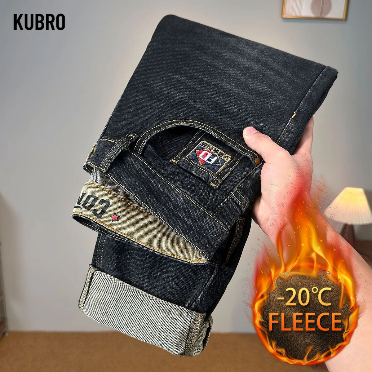 Pantalones vaqueros para hombre, pantalones vaqueros elásticos largos y rectos informales, pantalones vaqueros clásicos con cinturón para otoño e invierno, pantalones vaqueros azules y negros de moda coreana