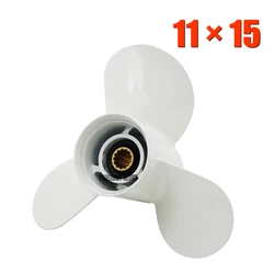 11 x 15 Aluminum Outboard Propeller For Yamaha 40-60HP 663-45943-02-EL 3 Blades Aluminum Alloy Boat Engine Propeller