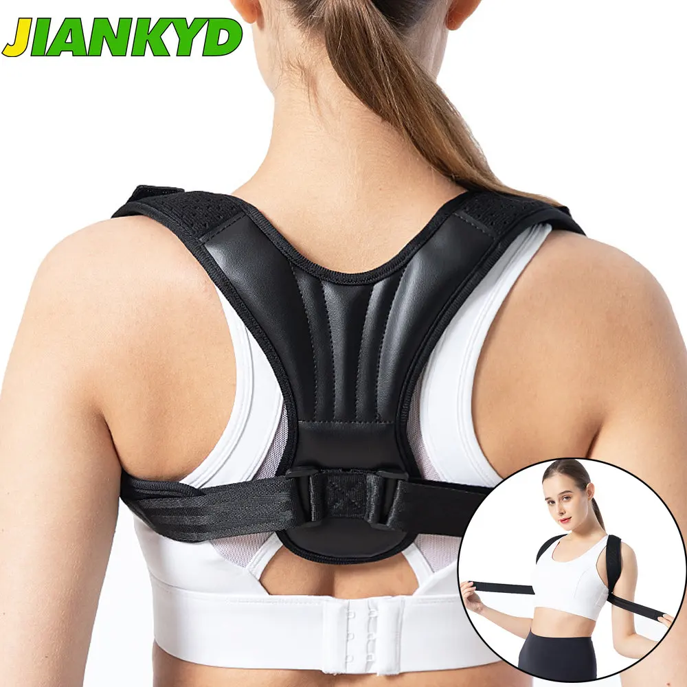 JIANKYD 1Pcs Back Posture Corrector Preventing Humpback Protection Spine Pain Relief Correction Belt Women Men Shoulder Support