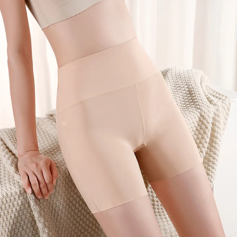 1 قطعة بانت سلامة المرأة سيدة سلس تنفس يغطي الرجل غير الشباك حافة التأمين قصيرة سيدة الراحة مكافحة فرك سلامة السروال #3