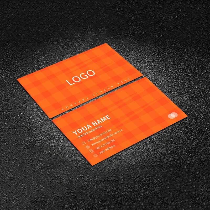 100PCS Cheap Customized Business Card Full Color Double-sided Printing Business Card 300G Paper 90*54mm