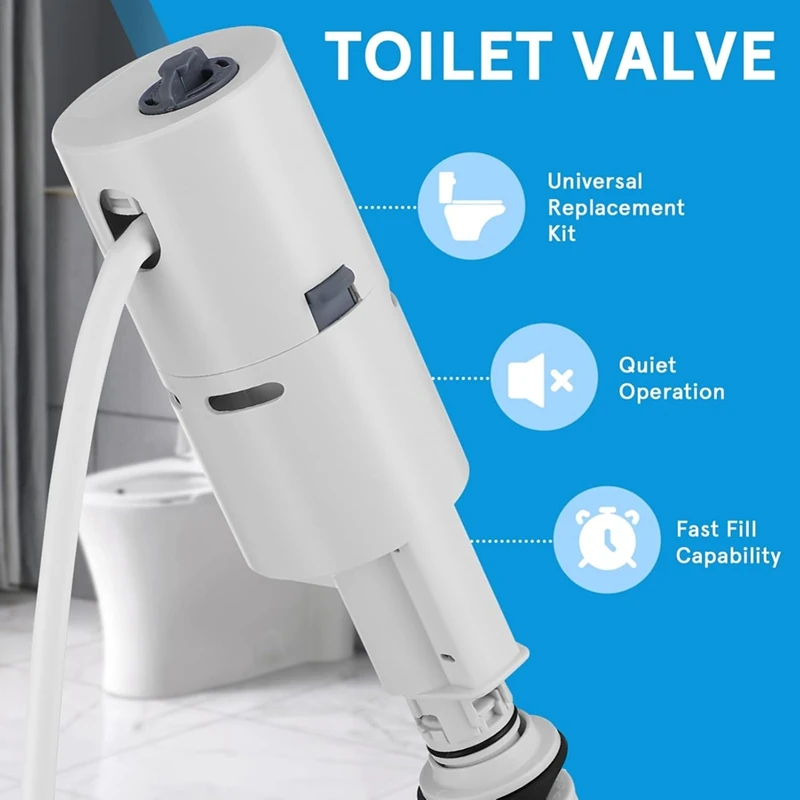 

Новый заправочный клапан 2025 для унитаза, заправочный клапан унитаза, универсальный клапан, малошумный заправочный клапан, сменный аксессуар для унитаза