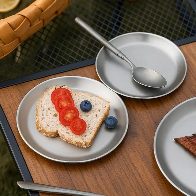 Lightweight Portable Plate for Travel Use
