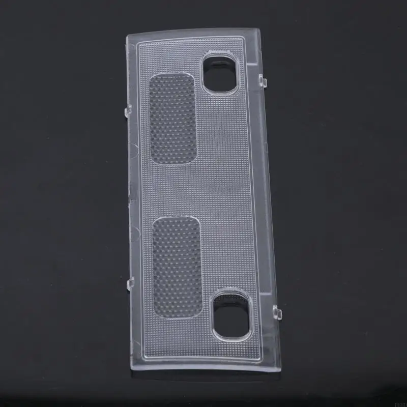 Part 15911049 Overhead Light Cover, Clear Lens with Two Textured Rectangular Panels, Paired Openings, and Molded Perimeter