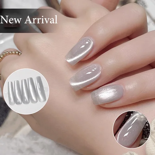 Imagen 2 del producto LILYCUTE 7ml Super brillante agua brillante luz gato capa superior magnética Gel esmalte de uñas verano 2 en 1 función Nail Art barniz UV