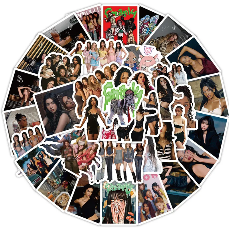 

78pcs Girls Group K-katseye Creative Stickers for Girls Anime Cartoon Graffiti Sticker Students Hand Account Decoration Decal