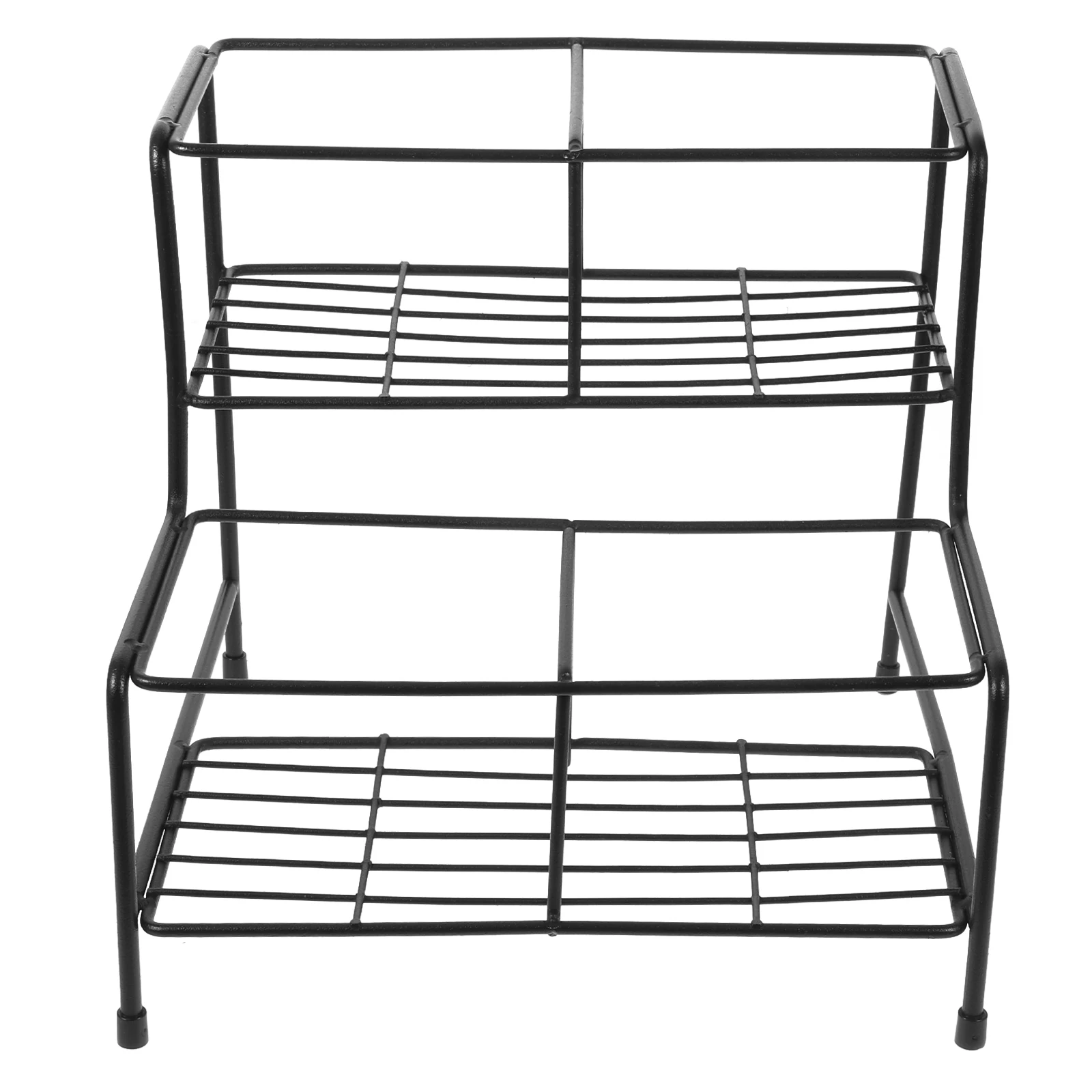 

Sturdy Iron Rack Organizer Countertop Coffee Bar Storage Stand for Spice Candy Bottles Display Shelf Heavy for Coffee