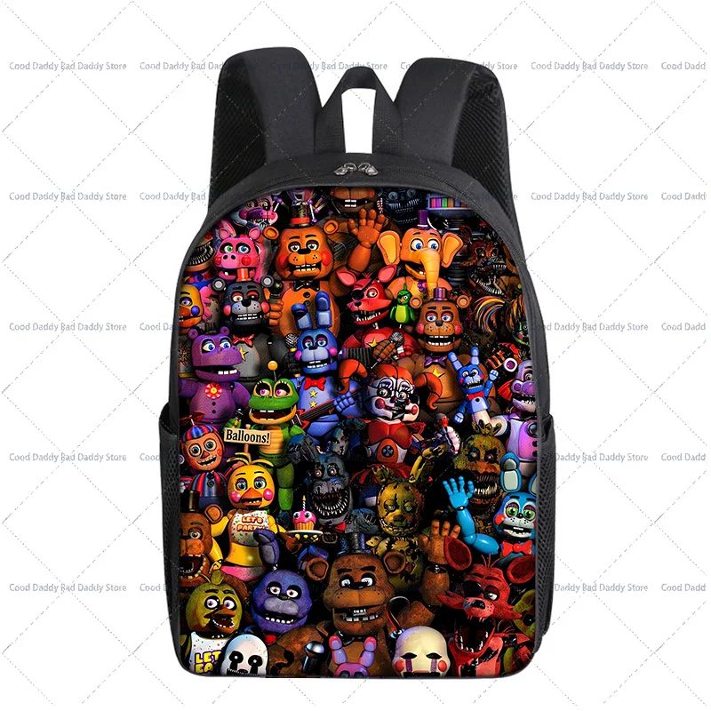 Children Anime Printed Backpack School Supplies Five Night At Freddys Cartoon Cute Schoolbag Accessories Casual Book Bag Gifts