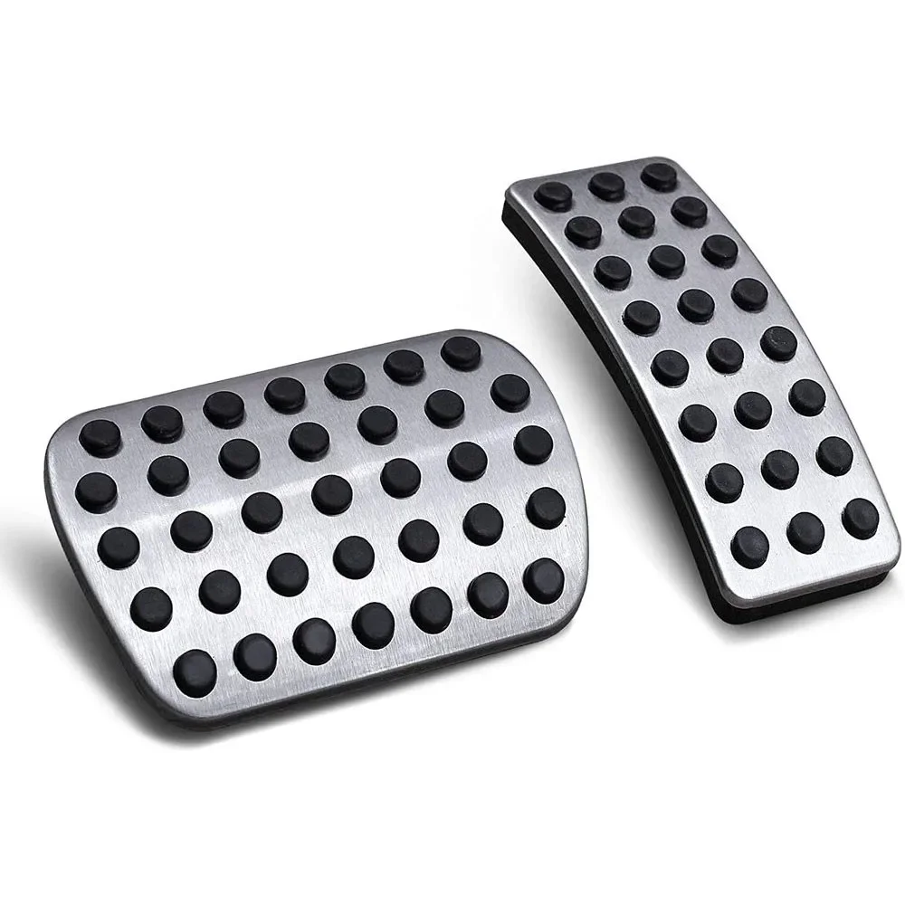 Aluminum Alloy Foot Pedal Brake Pedal Pad Cover For Mercedes Benz M A B GLA CLA GLE GLS ML GL Class W166 X166 Pads Mats Cover