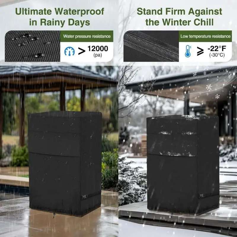 

Огненная колонна, укрытие для костра, сверхмощная ткань Оксфорд, водонепроницаемая, для наружного использования J0MC