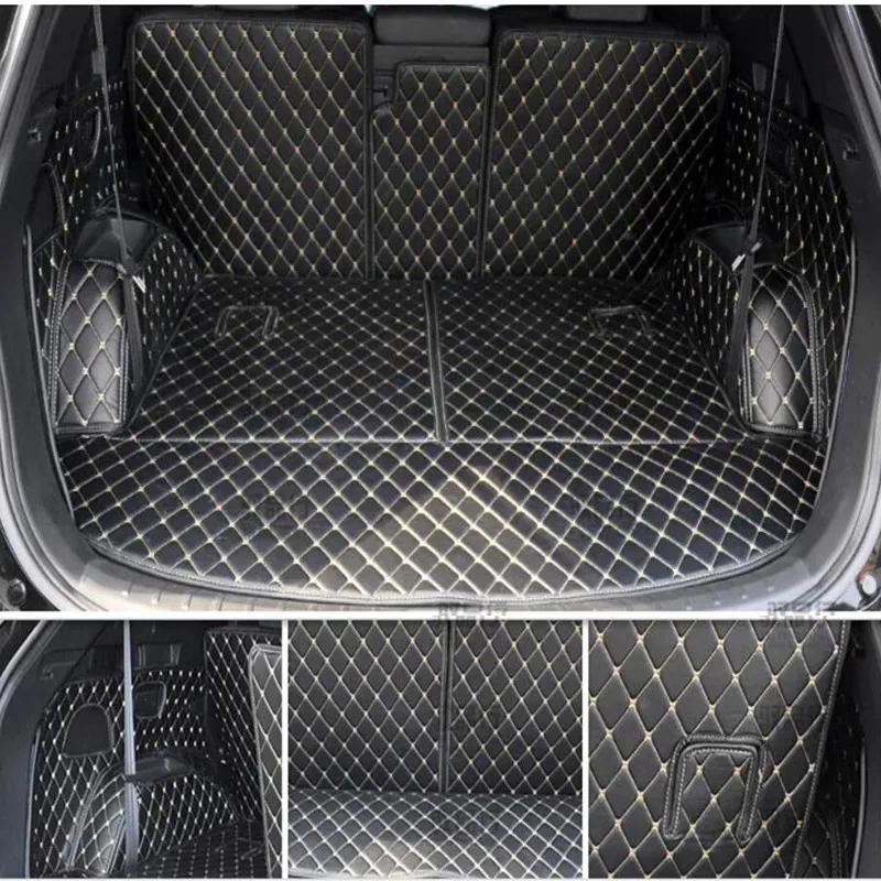 

Custom special car trunk mats for Hyundai Grand Santa Fe 6 7 seats 2019-2013 waterproof cargo liner mat boot carpets cover