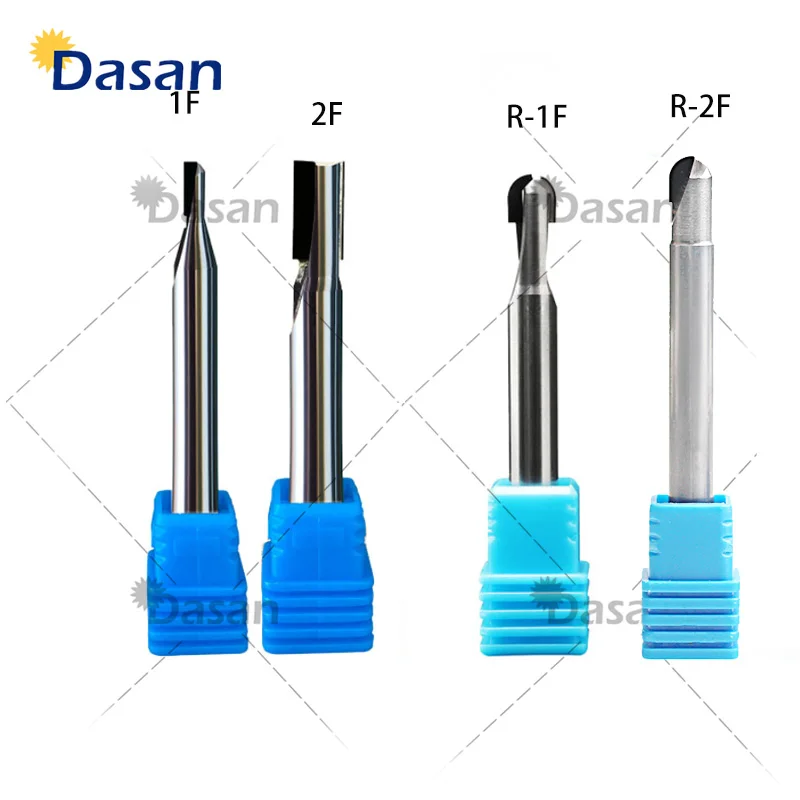 PCD Ball Diamond Bit 1F 2 Flutes Milling Cutter pcd CNC Router Bits for Graphite Aluminum Copper Alloy