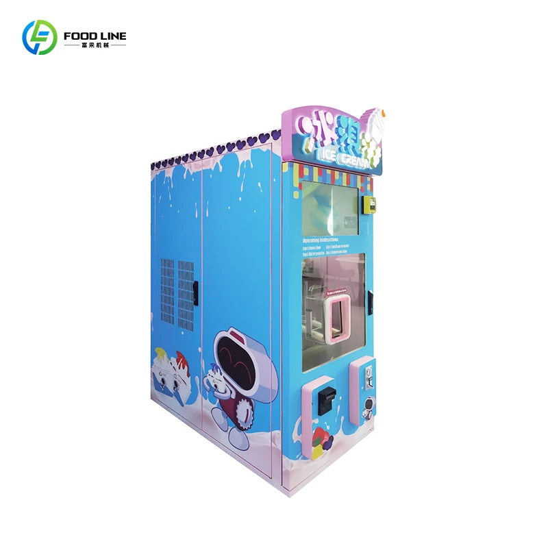 Distributeur automatique commercial de crème glacée de machine de crème glacée de matériel en métal
