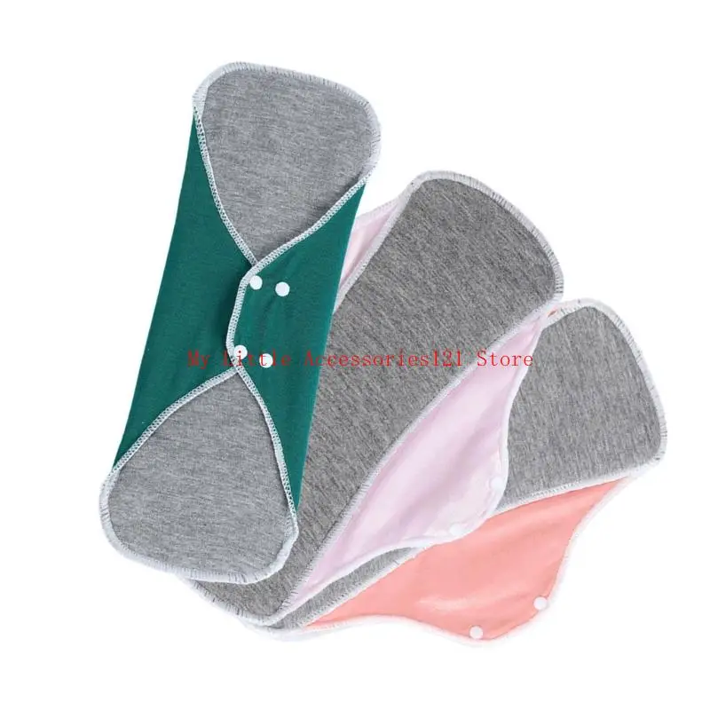 حزمة منصات صحية قابلة للغسل من 3 شاش قطني ناعم للراحة اليومية #4