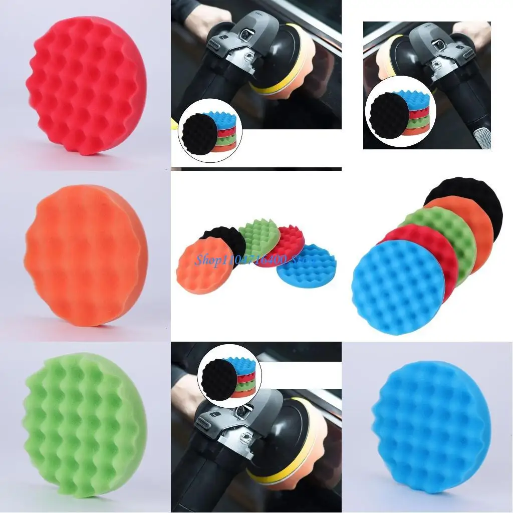 

y1gd 5Pcs 6inch 150mm Sponge for Buff Polishing Pad For Car Polisher