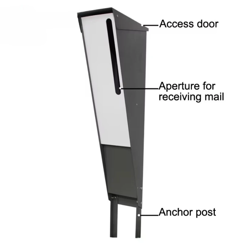 Modern freestanding mailbox/decorative mailbox Outdoor/apartment building mailbox